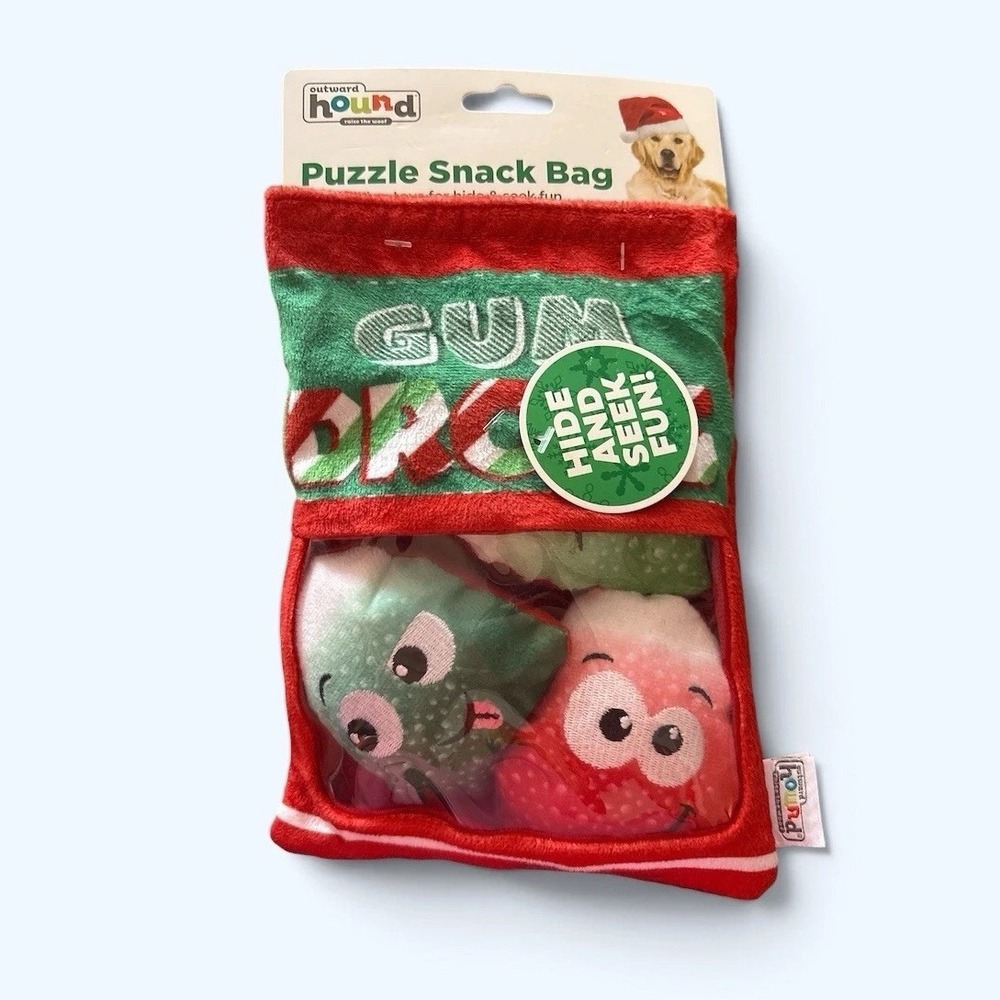 OUTWARD HOUND CHRISTMAS GUM DROPS BAG HIDE AND SEEK FUN NEW!!